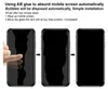 Instructions for applying a screen protector to a mobile phone. Náhled obrázku produktu