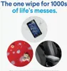 Collage of three circular images showing different messes and a smartphone, with text overlay. Anteprima dell’immagine prodotto