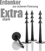 BigDean 200x Erdnägel für Unkrautvlies mit 3 Widerhaken Produktbild-Vorschau 4