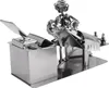 A metal sculpture of a dentist examining a pregnant patient. Anteprima dell’immagine prodotto