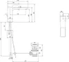 V&B EH-WTbatt SUBWAY 3.0 ec 51x176x155mm Dur. 4 l/min cromo Anteprima dell’immagine prodotto 9