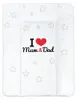 Přebalovací podložka měkká New Baby I love Mum and Dad bílá Náhled obrázku produktu 1