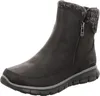 A single black winter boot with a knitted cuff is shown against a white background. Voir les images du produit