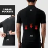 ROCKBROS Herren Radtrikot Kurzarm 2-in-1 atmungsaktiv Produktbild-Vorschau 4