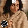 Kuscheldecke Tagesdecke Bett Geschenk 200x220 beige für Produktbild-Vorschau 11