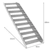 Scala in acciaio zincato a 10 gradini | Espandibile con Anteprima dell’immagine prodotto 5