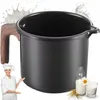 A collage featuring a milk pitcher, a chef, and milk-related elements. Produktbild-Vorschau