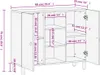 vidaXL Armoire d'appoint 90x33x75 cm bois massif mangue Voir les images du produit 7