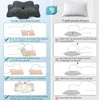 Nackenkissen, Kopfkissen, Schlafkissen, Ergonomisches Produktbild-Vorschau 5
