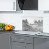 Glas-Herdabdeckplatte Glaskeramikfeldabdeckung Spritzschutz Produktbild-Vorschau 2