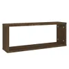 vidaXL Mensole a cubo 2 pz. Aspetto rovere marrone Anteprima dell’immagine prodotto 3