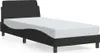vidaXL Bettgestell mit Kopfteil "Dover" Schwarz 90x200 cm Produktbild-Vorschau 1