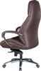 A brown leather office chair is shown from a side angle against a white background. Produktbild-Vorschau
