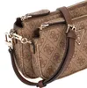 Dámská kabelka přes rameno GUESS Noelle Latte Logo-Brown Náhled obrázku produktu 22