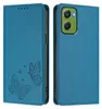 Lederhülle für Motorola Moto G06, Schmetterling Prägung Produktbild-Vorschau 1