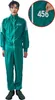 A man wearing a green and white tracksuit with the number 456 on it. Produktbild-Vorschau