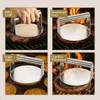 Burgerpresse aus Edelstahl -  14 x 7,5 cm - Hamburgerpresse Produktbild-Vorschau 3