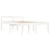 vidaXL Lit en bois massif blanc 120x190 cm Voir les images du produit 3