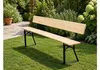 Bierbank met rugleuning BAVORD PREMIUM 220x25 cm – massief Productafbeelding-voorbeeld 2