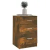 vidaXL Nachttisch Räuchereiche 40x40x63 cm Holzwerkstoff Produktbild-Vorschau 3