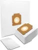 A stack of white vacuum cleaner bags with brown cardboard inserts. Produktbild-Vorschau