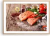 Gerahmtes Poster - Rahmen in heller Eiche - Lachs Fisch Produktbild-Vorschau 1