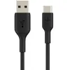 Belkin CAB001BT3MBK, 3 m, USB A, USB C, Čierna Náhľad obrázku produktu 3