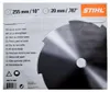 Stihl 40007133802, Bürstenschneider-Klinge, Schwarz, Produktbild-Vorschau 1