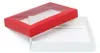 Dekorative Geschenkbox, rot, 260 x 180 x 50 mm, mit Fenster Produktbild-Vorschau 3