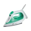A white and green Braun steam iron is shown against a white background. Produktbild-Vorschau