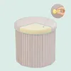 Relaxdays Pouf in velluto, pouf con vano portaoggetti, Anteprima dell’immagine prodotto 7