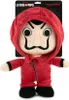 A plush toy of a character from the TV series La Casa De Papel, also known as Money Heist, is displayed against a white background. Voir les images du produit