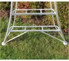 Niwaki Aluminium 3-Holm-Gartenleiter Silber 190x125x243 cm Produktbild-Vorschau 5