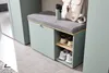 Schuhbank >Bari< in Schilfgrün matt, MDF, Spannplatte Produktbild-Vorschau 5