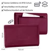 Portmonetka damska RFID, skórzana, na 12 kart, różowa Podgląd zdjęcia produktu 3