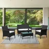 Sitzgruppe Polyrattan Garten Hocker Lounge Sessel Produktbild-Vorschau 7