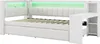 Gepolstertes Funktionsbett 90x200 mit Schreibtisch & LED, Produktbild-Vorschau 17