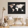MuchoWow® Poster Weltkarte - Braun - Schwarz 120x80 cm - Produktbild-Vorschau 7
