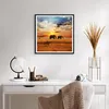 Gerahmtes Poster - Schwarzer Rahmen - Elefanten Safari Produktbild-Vorschau 6