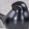 2er Set Dekofigur Vogel Schwarz Porzellan Tischdeko Deko Produktbild-Vorschau 5