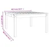 The Living Store Gartentisch 82,5x82,5x45 cm Massivholz Produktbild-Vorschau 8