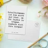 Mr. & Mrs. Panda Ansichtskarte Spruch Hotelfachmann Sorge - Produktbild-Vorschau 3