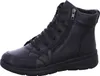 A black leather boot with laces and a side zipper, shown from the side against a white background. Anteprima dell’immagine prodotto
