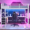 ELANDEPOT Hoogslaper 140 × 200 cm wit LED-verlichting USB- Productafbeelding-voorbeeld 4