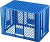A blue plastic crate. Produktbild-Vorschau