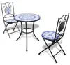 vidaXL 3-dielna súprava Bistro Ceramic Tiles Blue and White Náhľad obrázku produktu 8