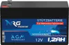 NRG Stützbatterie 1,2Ah 12V AGM Backup Batterie Produktbild-Vorschau 2