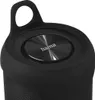 Close-up view of the top of a black portable Bluetooth speaker. Náhled obrázku produktu