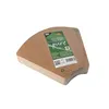 A package of brown pizza trays with green and white text and logos, shown from a slight angle. Produktbild-Vorschau