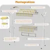 Opklapbare marktkraam met luifel, metalen verkoopstand, Productafbeelding-voorbeeld 6